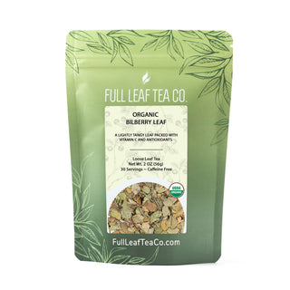Organic Bilberry Leaf Retail Bags - Case of 6