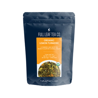 Organic Lemon Turmeric Tea Retail Bags - Case of 6